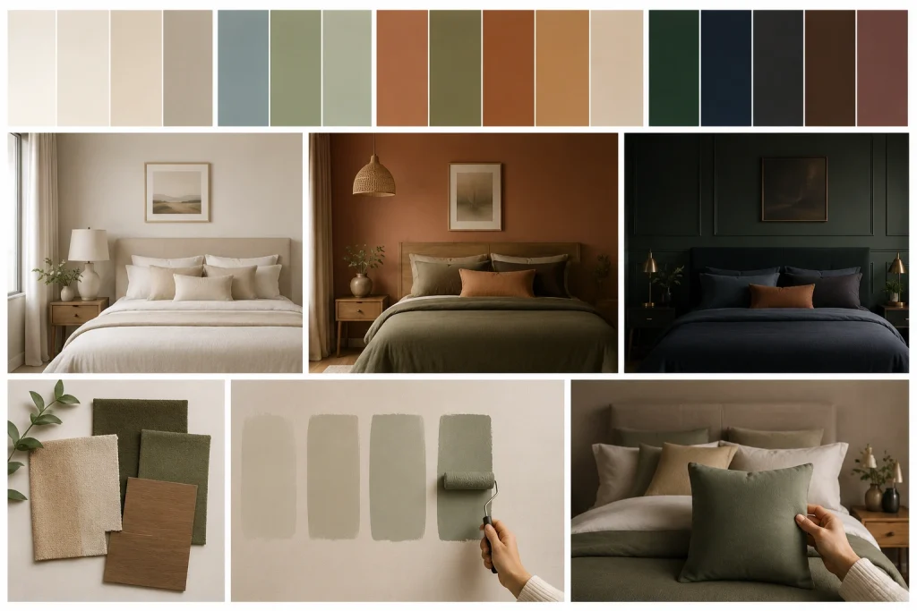 Color should support the mood and architecture of the room.