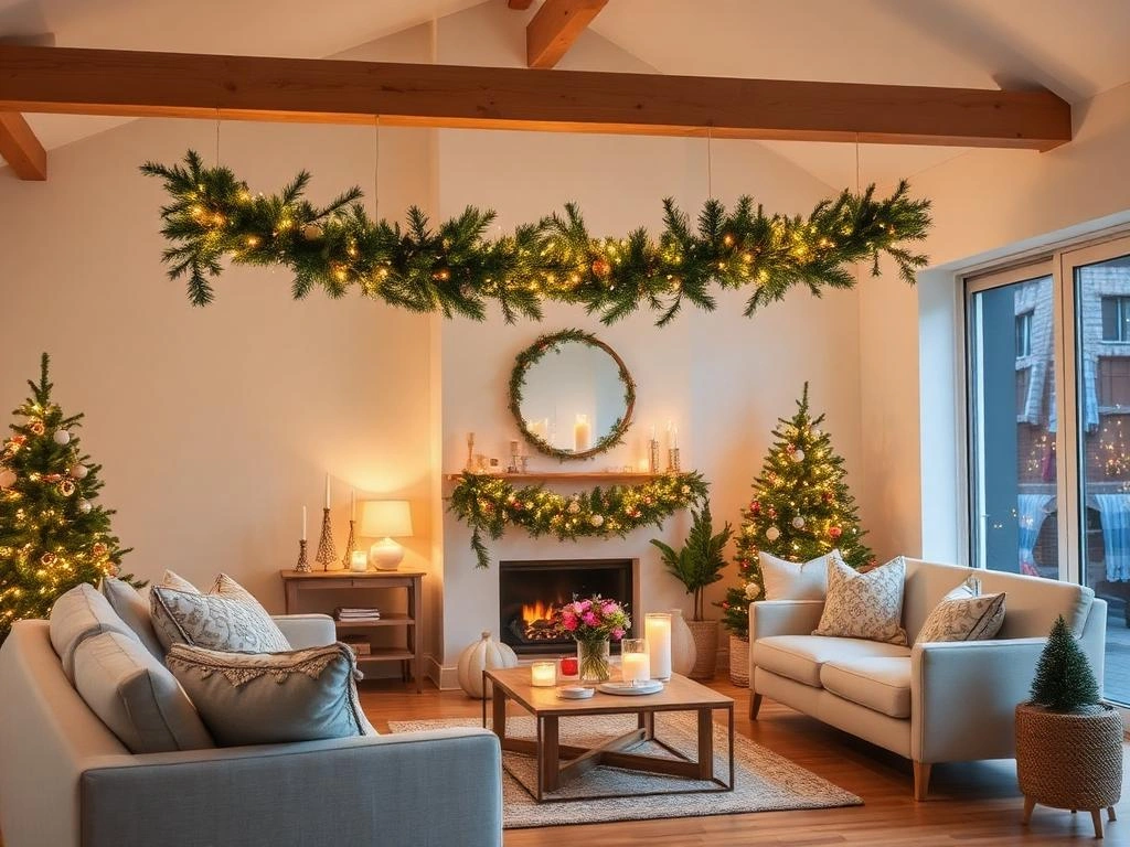 Seasonal home decor with warm and festive decorating details