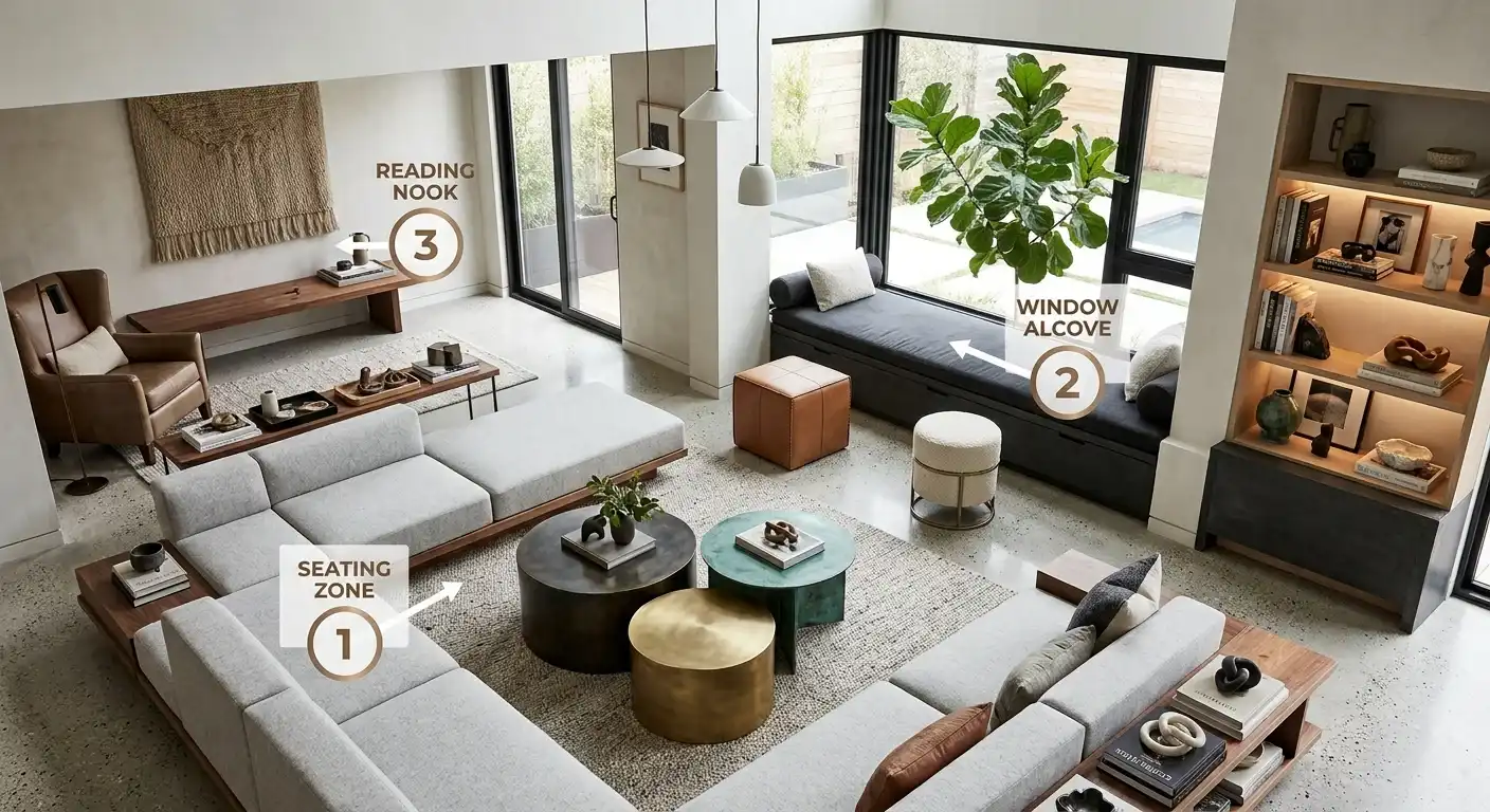 Living Room Ottoman and Bench Styling Ideas That Actually Work in Real Homes